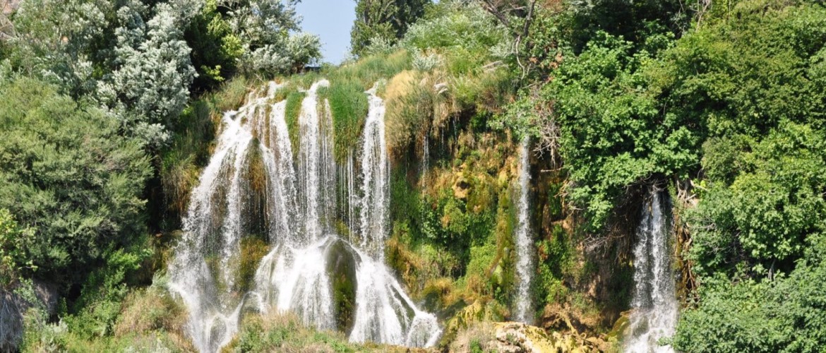 Waterfall in a forest in Croatia